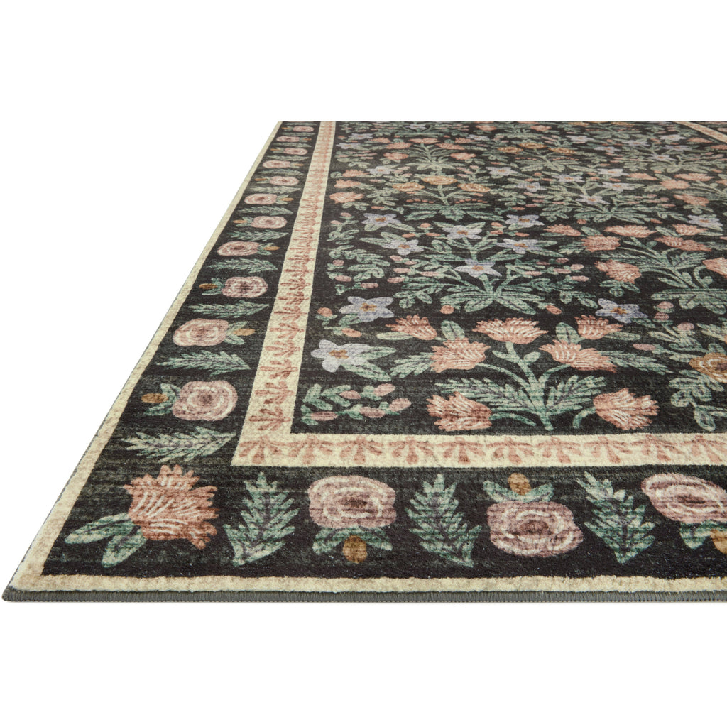 Eden Mughal Garden / Black | Rifle Paper Co. Rugs x Loloi - Light House Co.