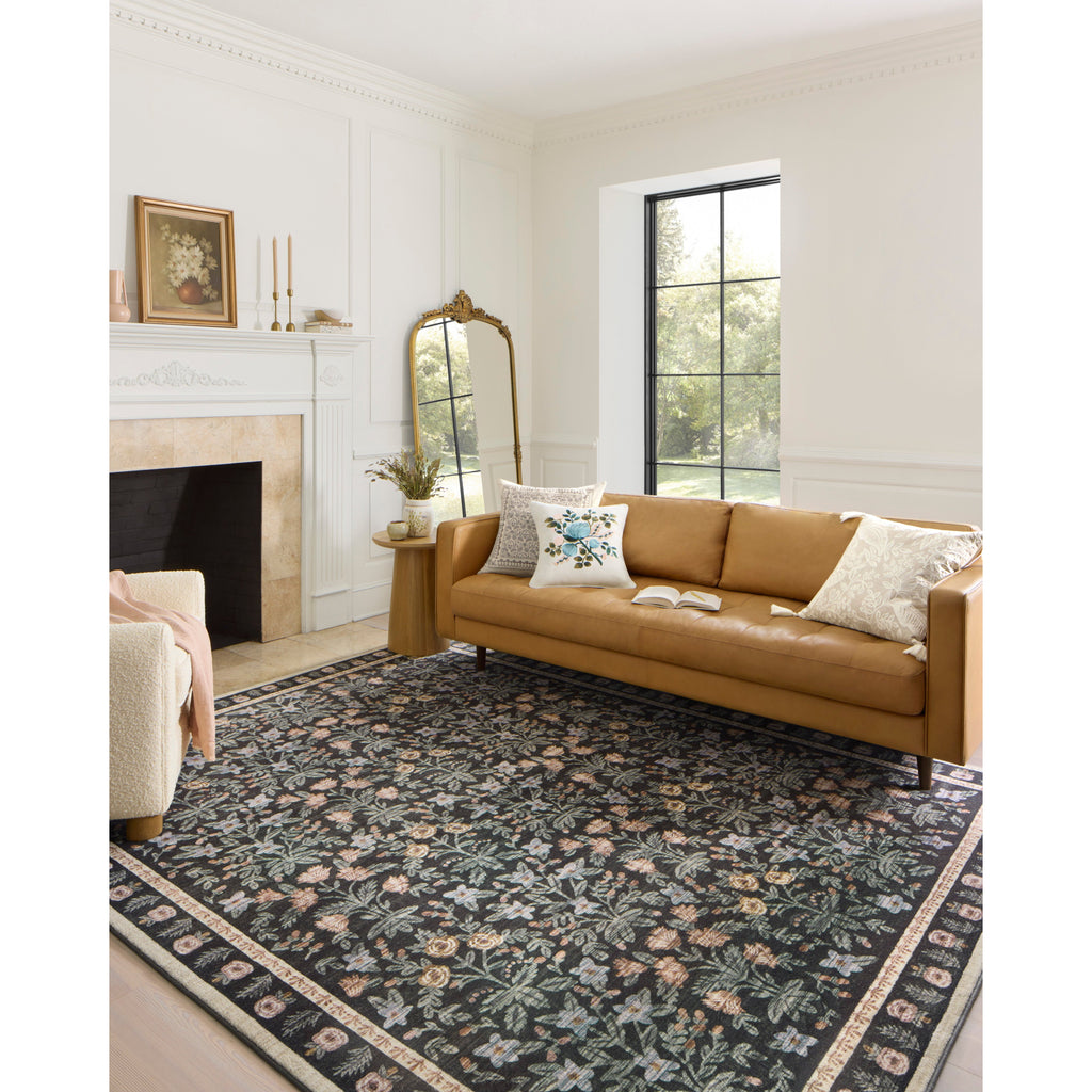 Eden Mughal Garden / Black | Rifle Paper Co. Rugs x Loloi - Light House Co.