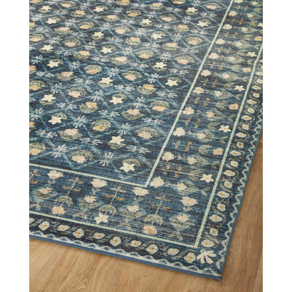 Eden Lattice / Indigo | Rifle Paper Co. Rugs x Loloi - Light House Co.