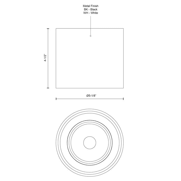 Falco 5-in Flush Mount - Light House Co.