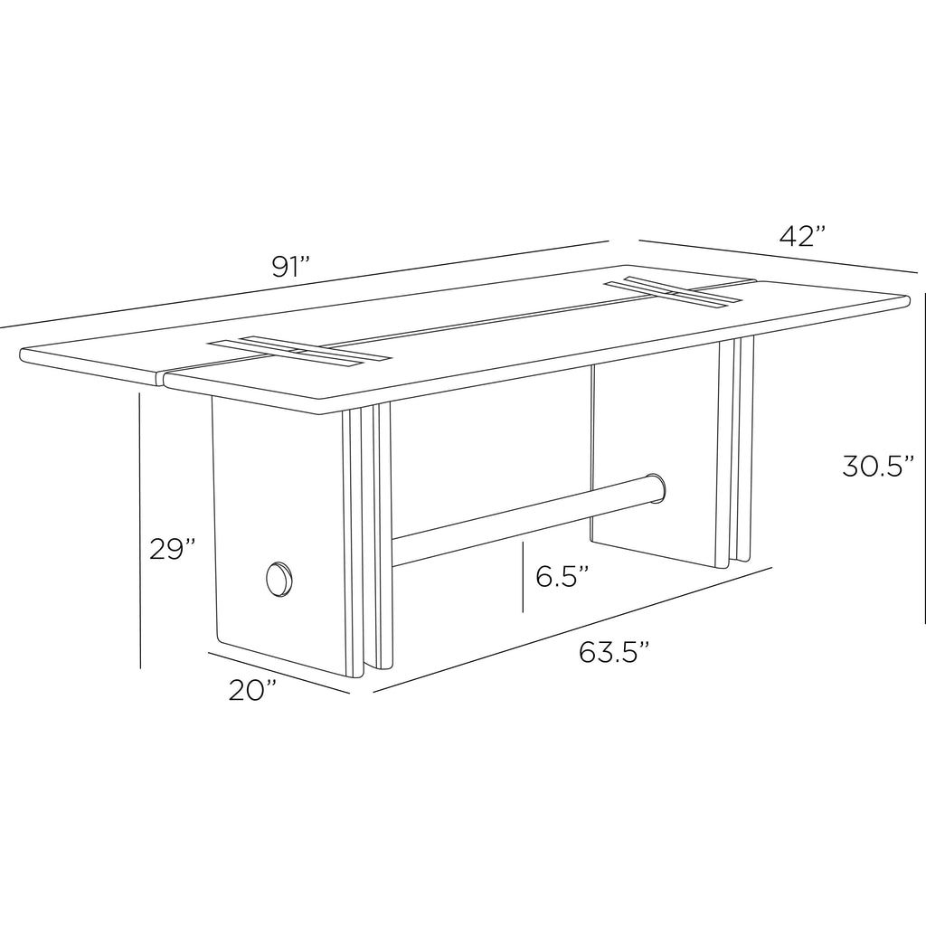 Dominic Outdoor Dining Table - Light House Co.