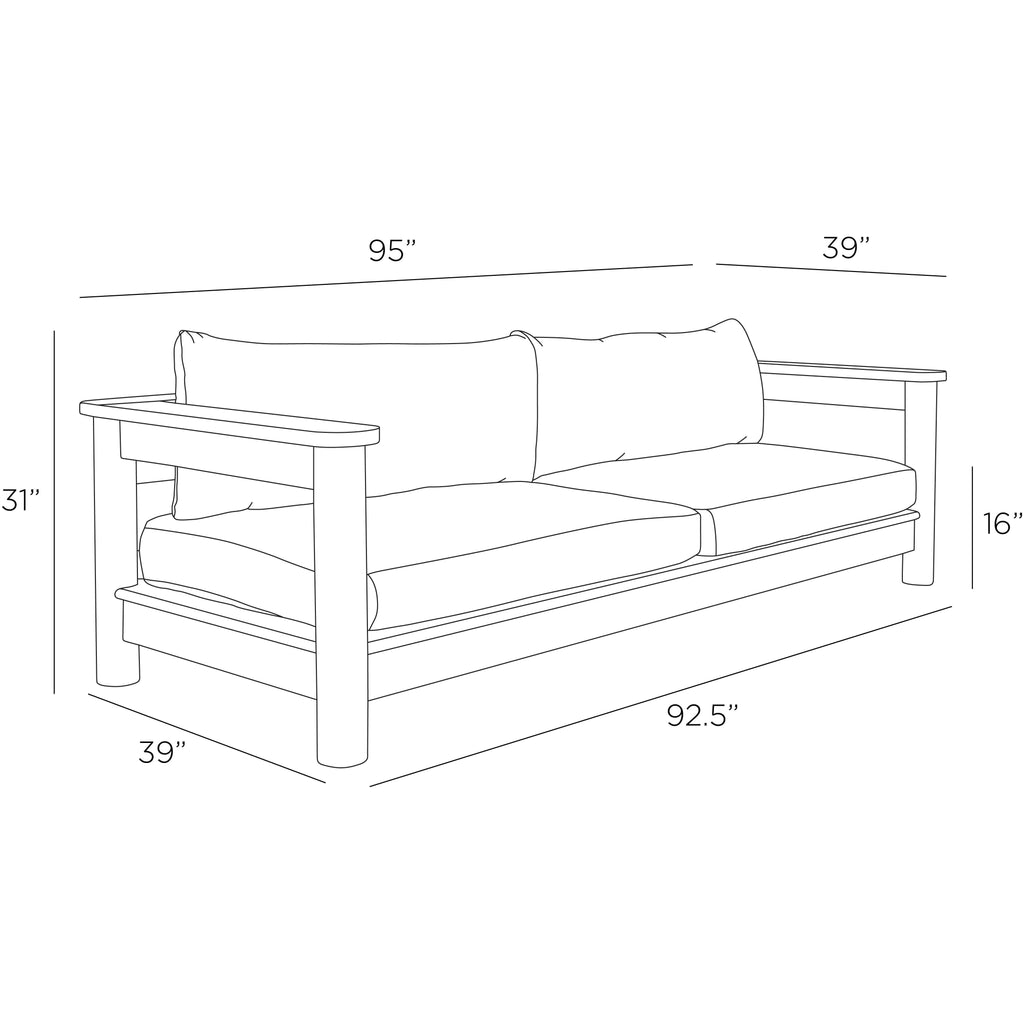 Caldwell Outdoor Sofa - Light House Co.