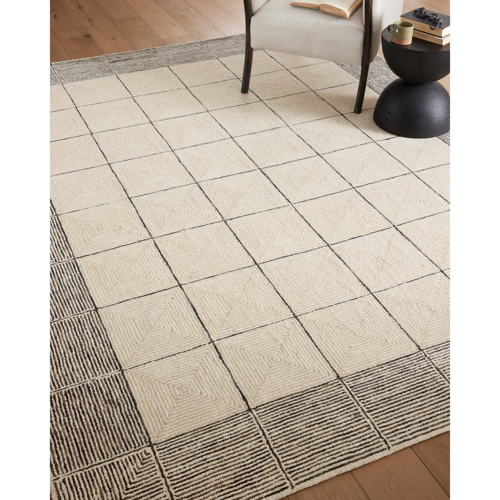 Francis Cream / Black Rug | Chris Loves Julia x Loloi - Light House Co.