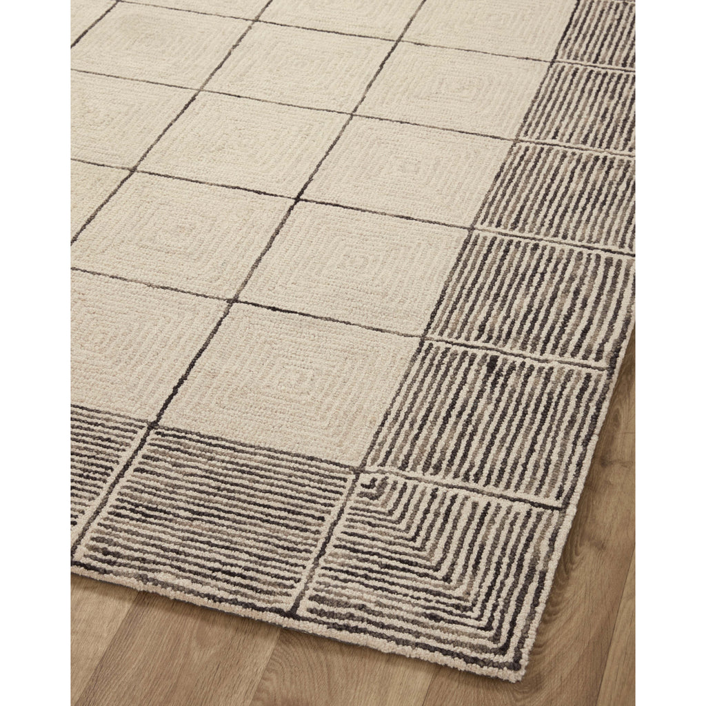 Francis Cream / Black Rug | Chris Loves Julia x Loloi - Light House Co.