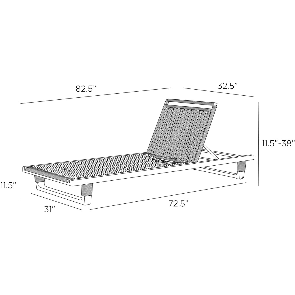 Daytona Outdoor Chaise - Light House Co.