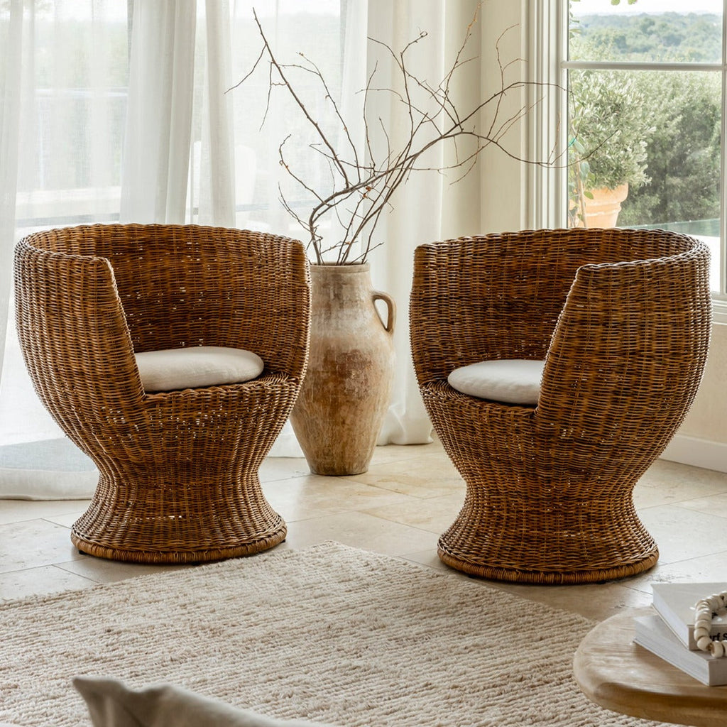 Siena Woven Lounge Chair - Light House Co.