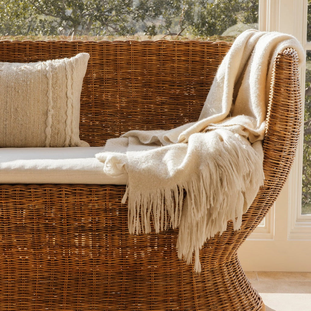 Siena Woven Settee - Light House Co.