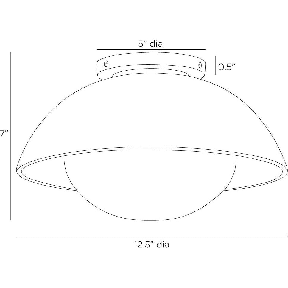 Glaze Small Flush Mount - Light House Co.