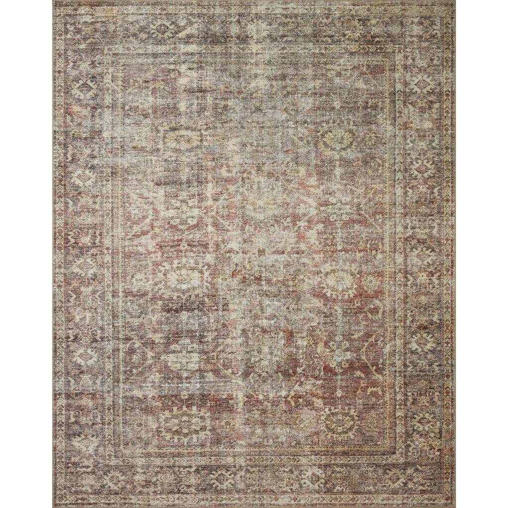 Georgie Bordeaux / Antique Rug | Amber Lewis x Loloi - 5'-0" x 7'-6" | Open Box - Light House Co.