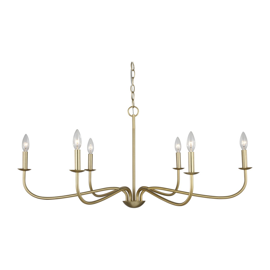 Abells Six Light Chandelier | Chandeliers | Generation Lighting - Light House Co.