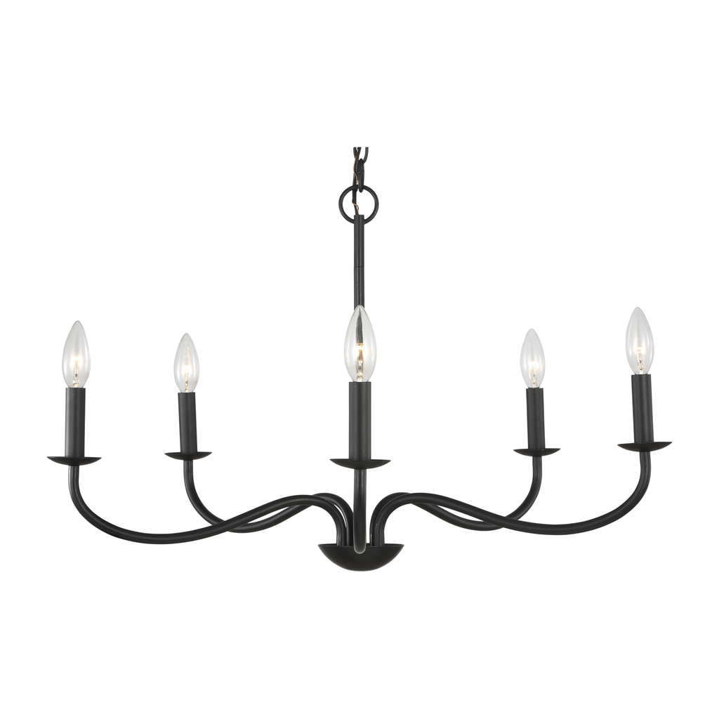 Abells Six Light Chandelier | Chandeliers | Generation Lighting - Light House Co.