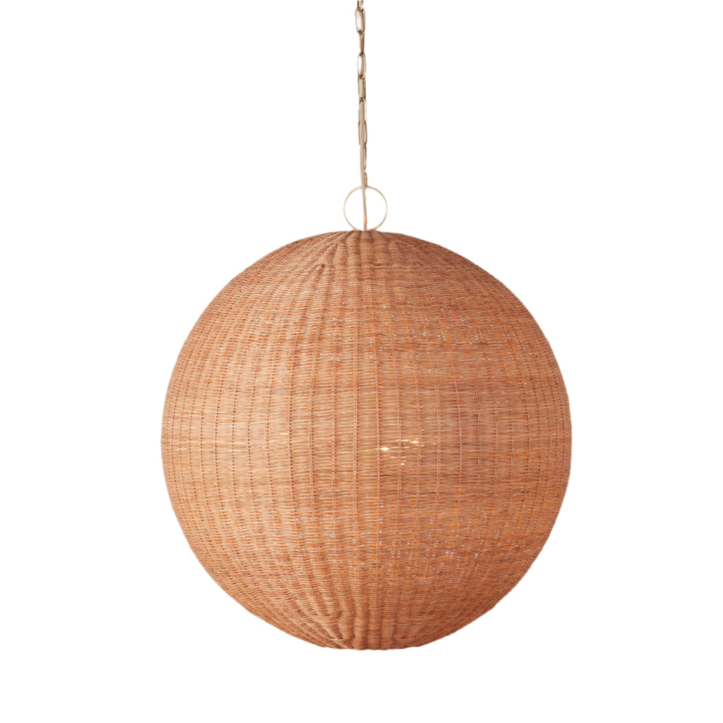 Miramar Rattan Round Chandelier - Light House Co.