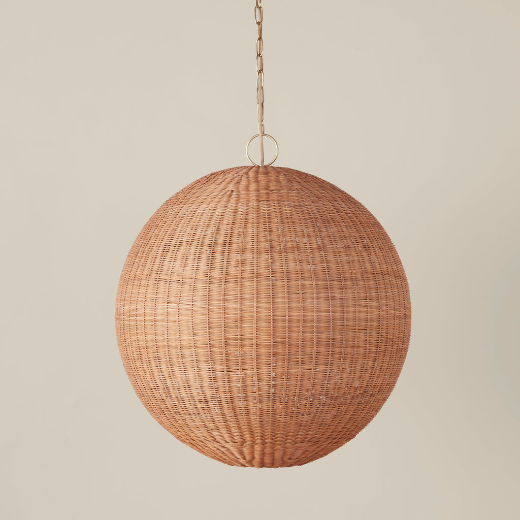 Miramar Rattan Round Chandelier - Light House Co.