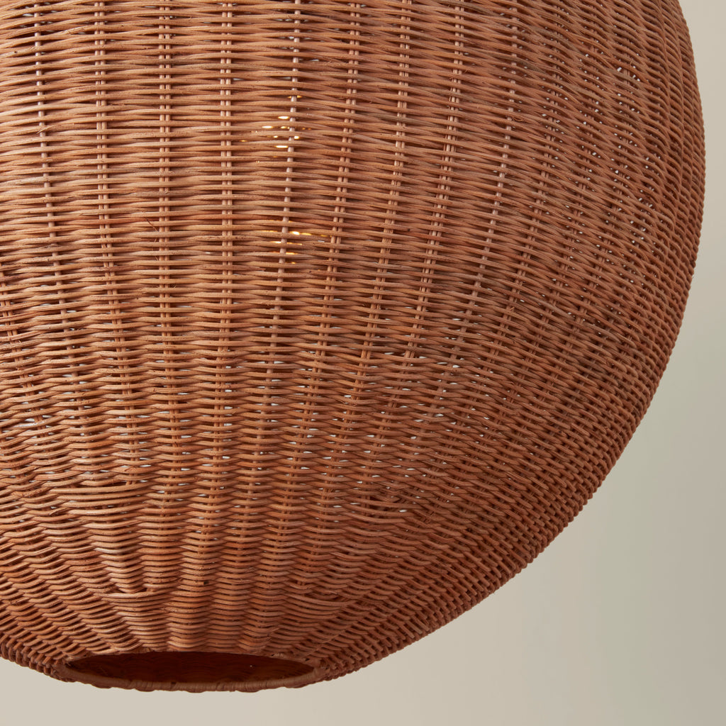 Miramar Rattan Round Chandelier - Light House Co.