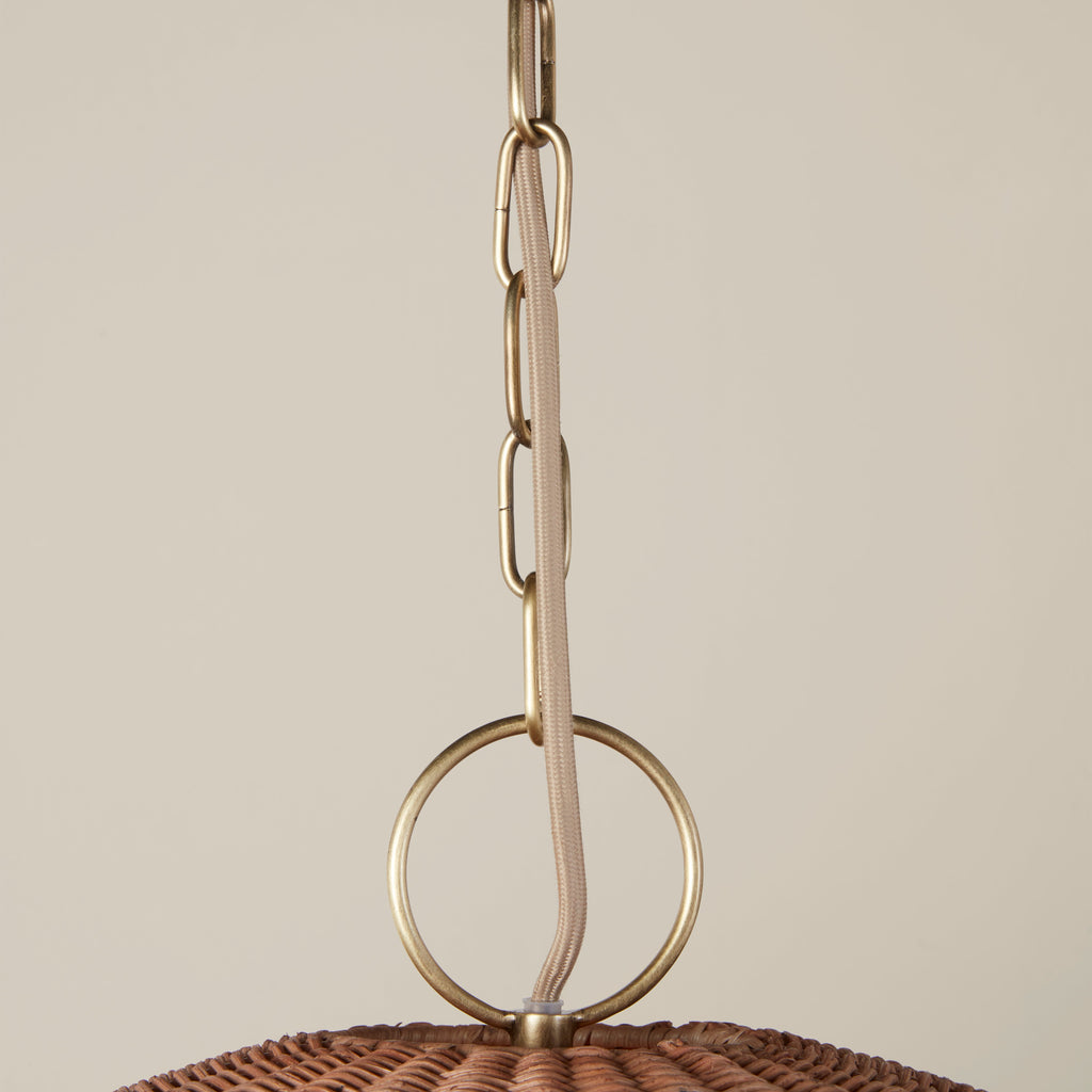 Miramar Rattan Round Chandelier - Light House Co.