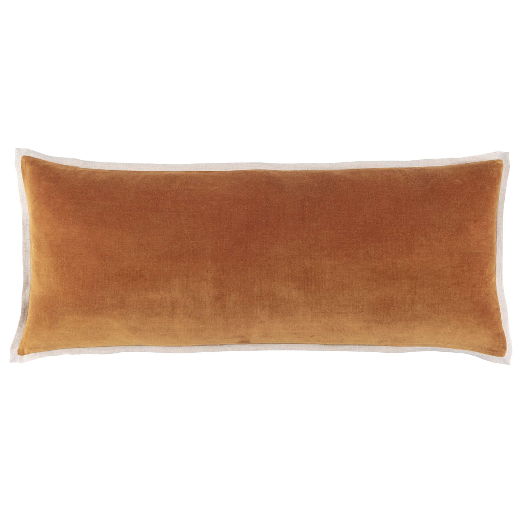 Gehry Velvet/Linen Caramel Decorative Pillow - Light House Co.