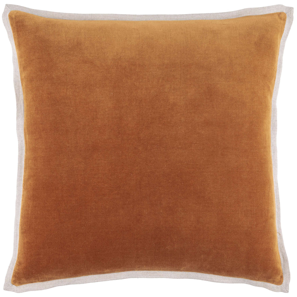 Gehry Velvet/Linen Caramel Decorative Pillow - Light House Co.