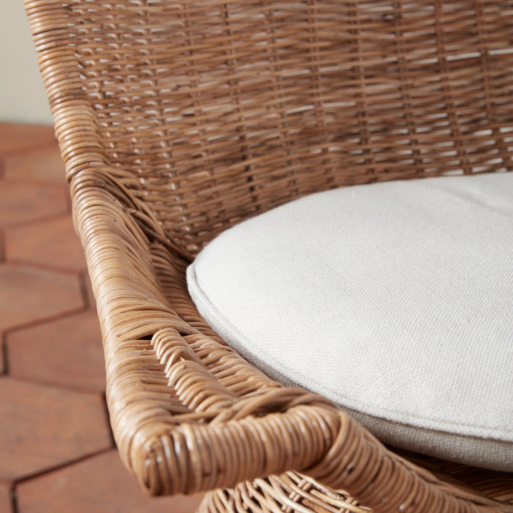 Healdsburg Small Wicker Swivel Chair - Light House Co.