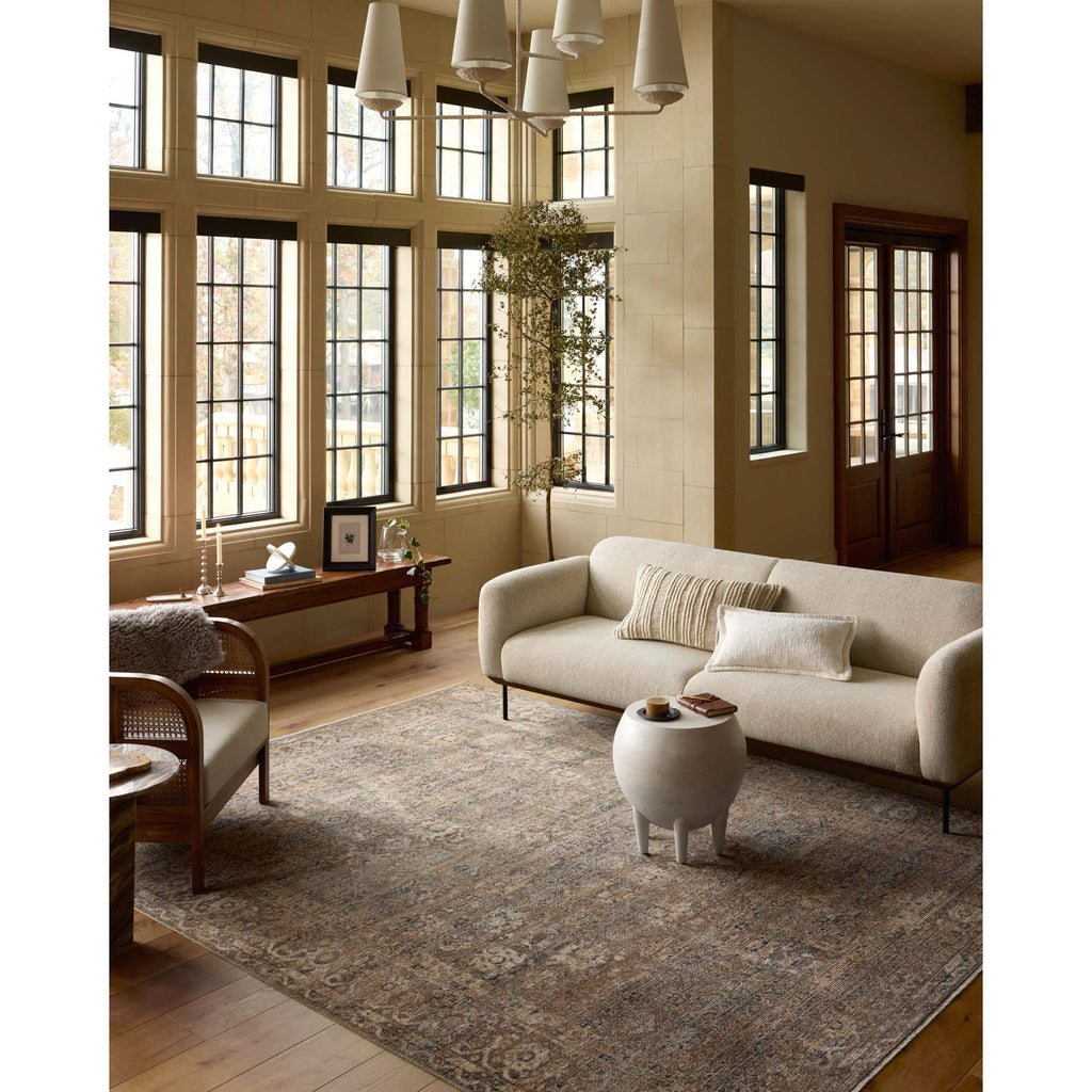 Heritage Mocha / Denim Rug - Light House Co.