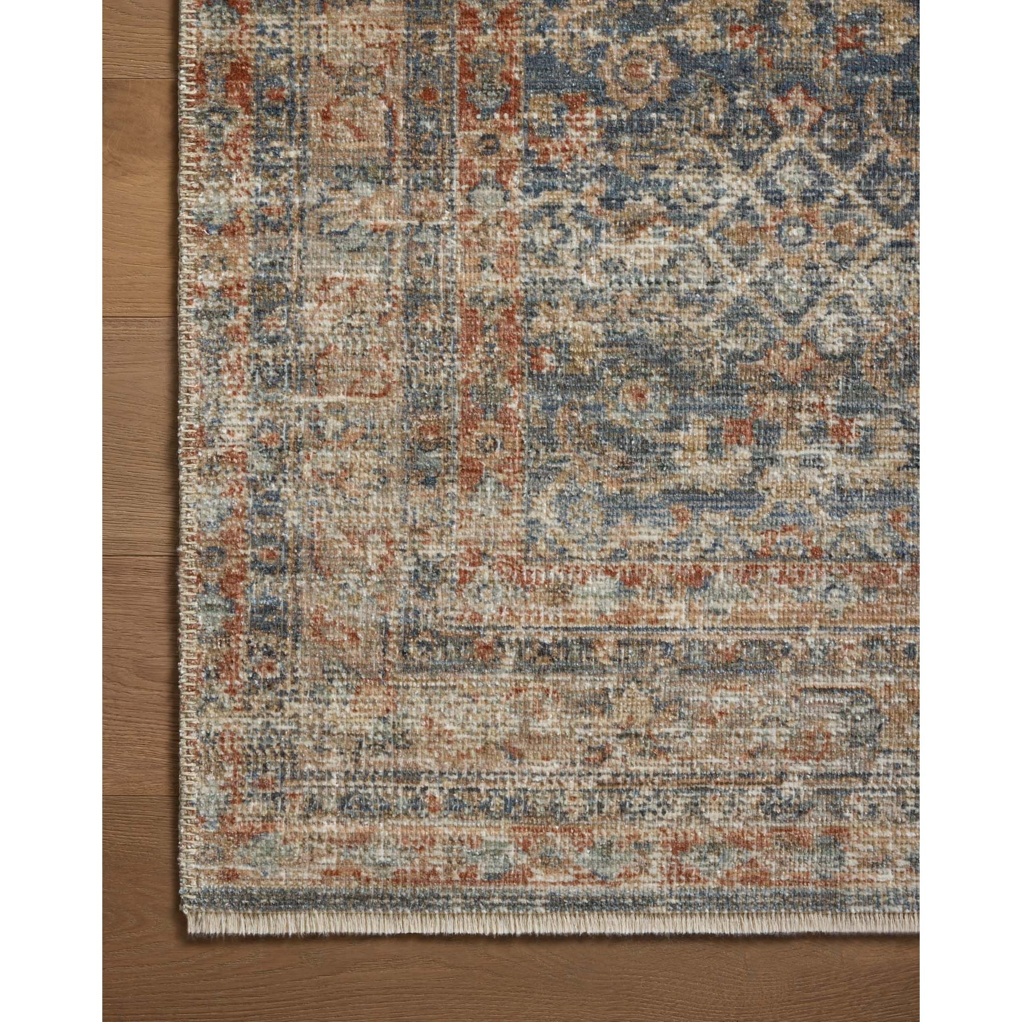 Light Rust Rug Heritage Blue / Rust Rug – Light House Co.