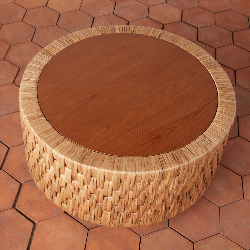 Puebla Woven Coffee Table - Light House Co.