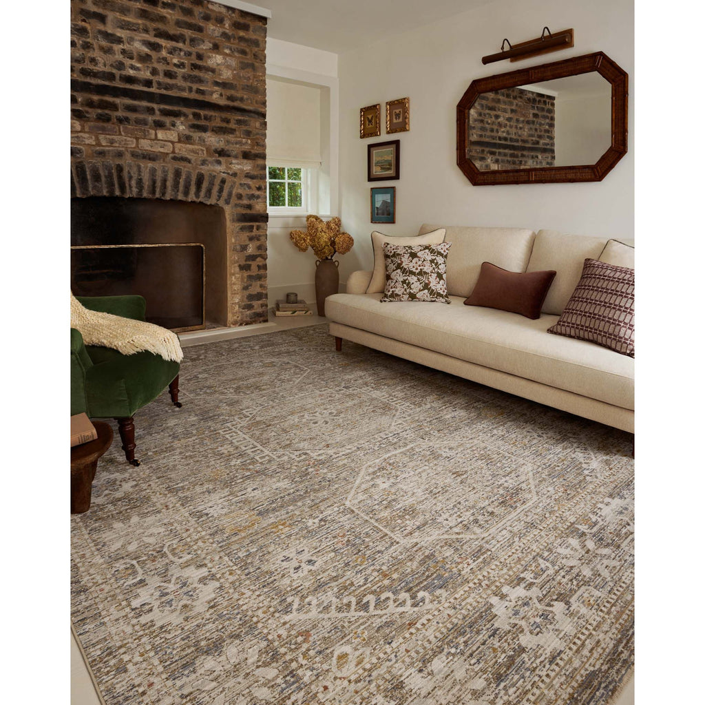Ida Taupe / Multi Rug | Chris Loves Julia x Loloi - Light House Co.