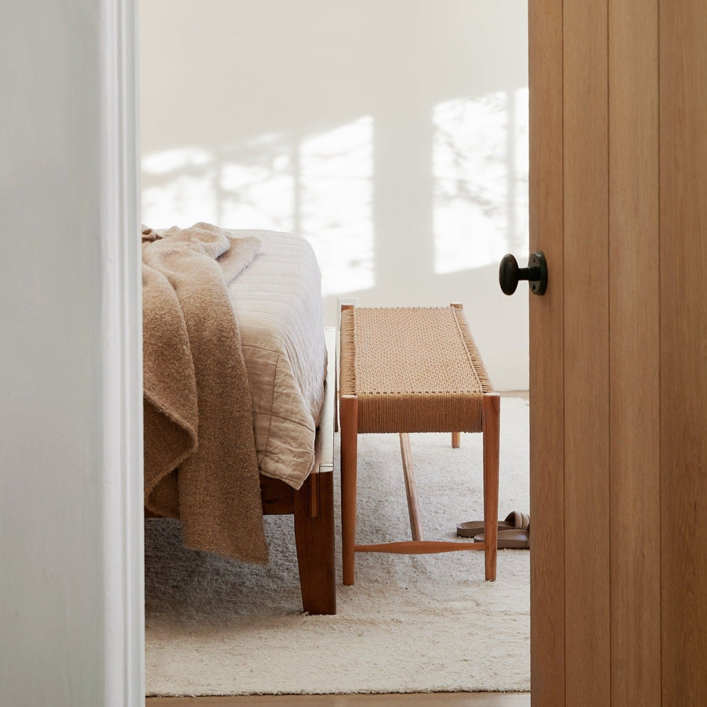 Ingrid Woven Bench - Light House Co.
