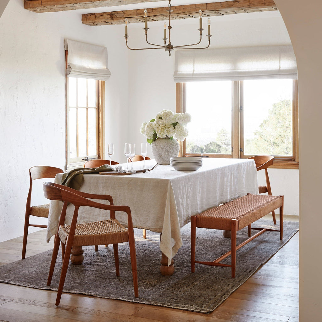 Ingrid Woven Bench - Light House Co.