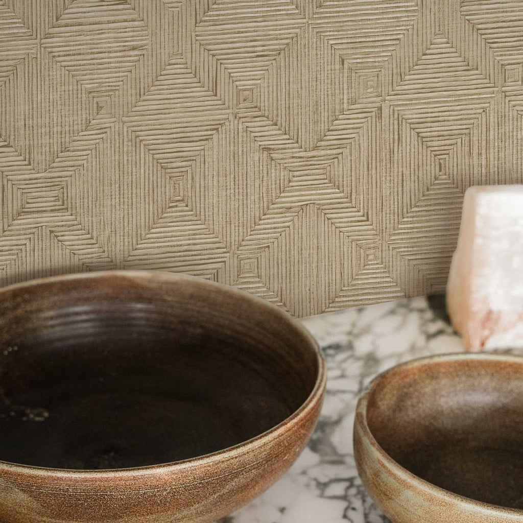 Hoffmann Faux Sisal Textured Peel and Stick Wallpaper by Jeremiah Brent | WALLPAPER | Tempaper - Light House Co.