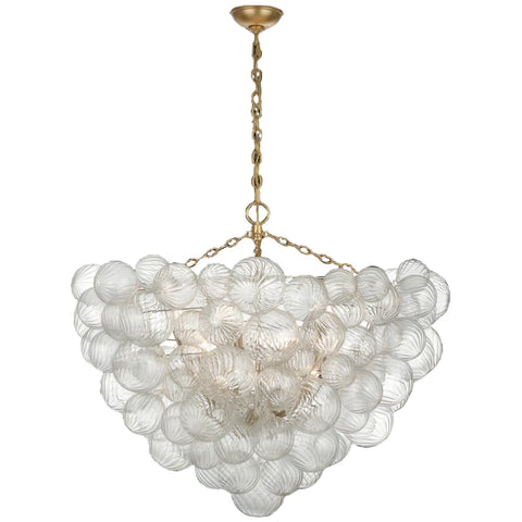 46 / Gild and Clear Swirled Glass