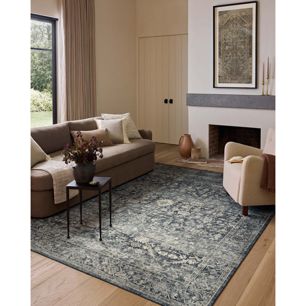 Josie Ocean / Natural Machine Washable Rug | Amber Lewis x Loloi - Light House Co.