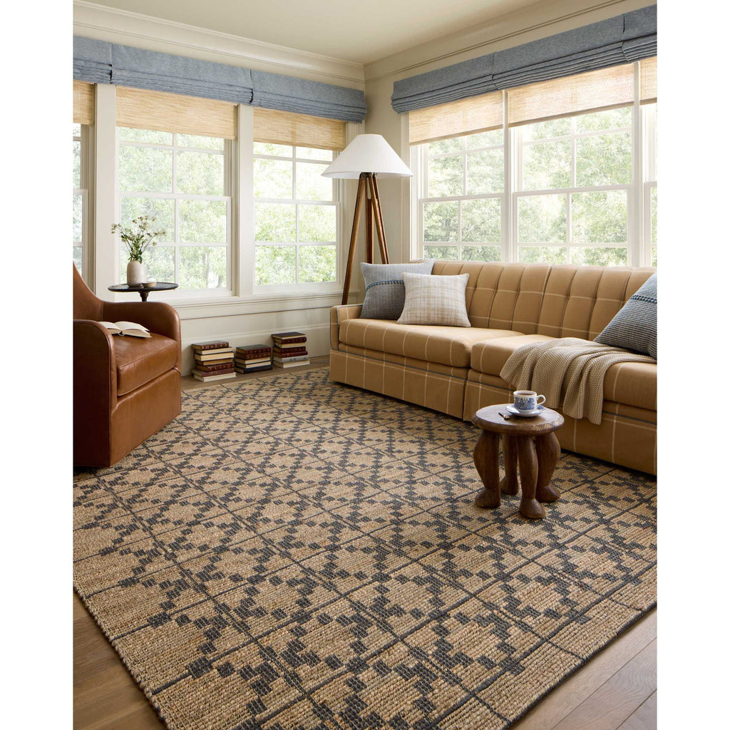 Judy Natural / Graphite Rug | Chris Loves Julia x Loloi - Light House Co.