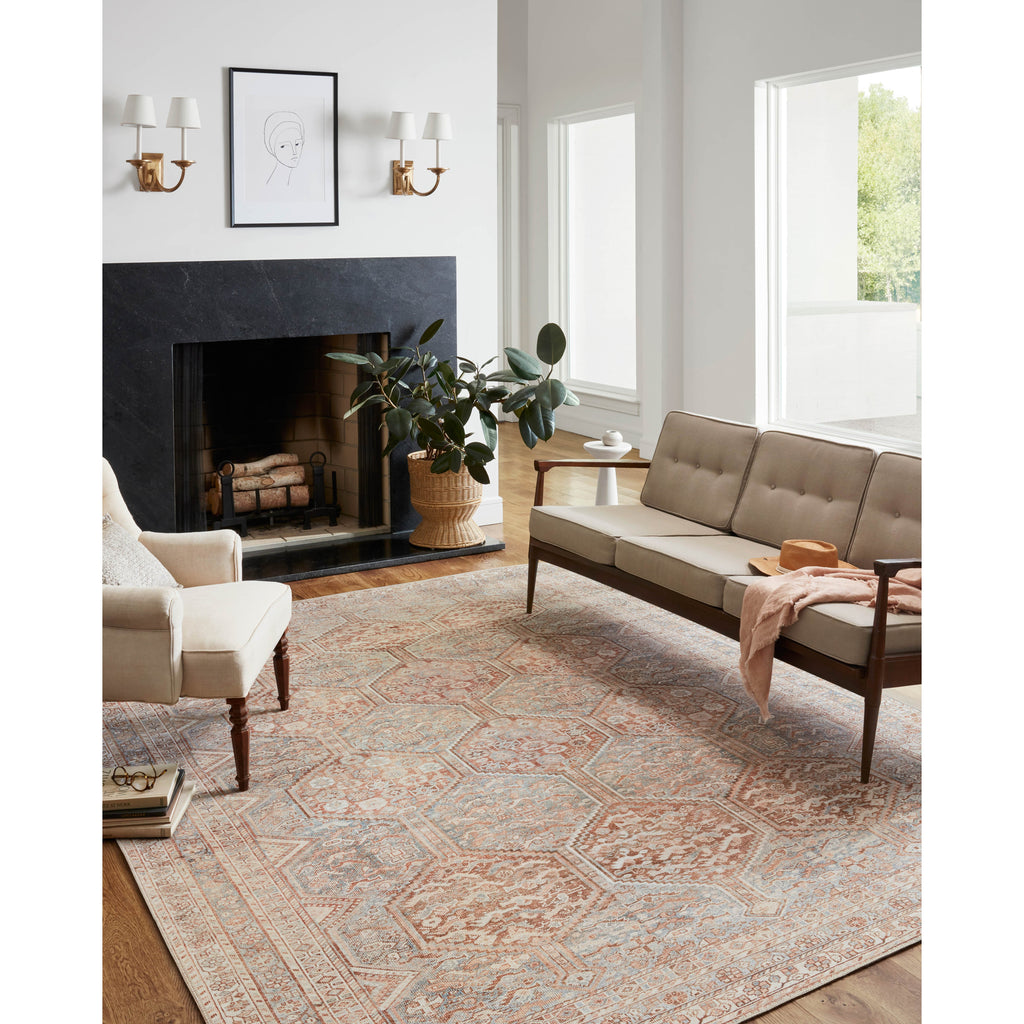 Jules Tangerine / Mist Rug | Chris Loves Julia x Loloi - Light House Co.