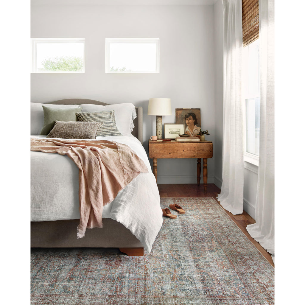 Jules Lagoon / Brick Rug | Chris Loves Julia x Loloi - Light House Co.