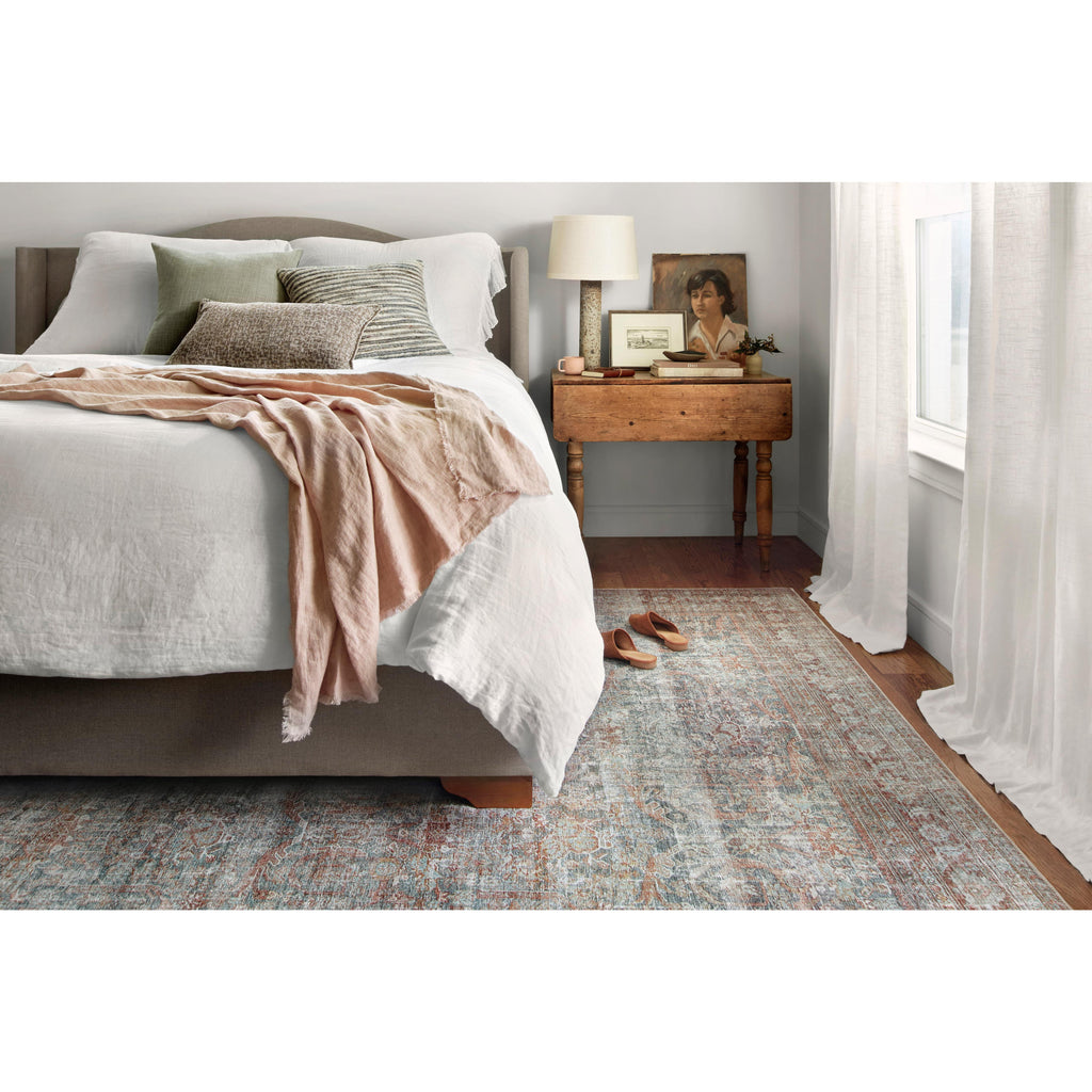 Jules Lagoon / Brick Rug | Chris Loves Julia x Loloi - Light House Co.