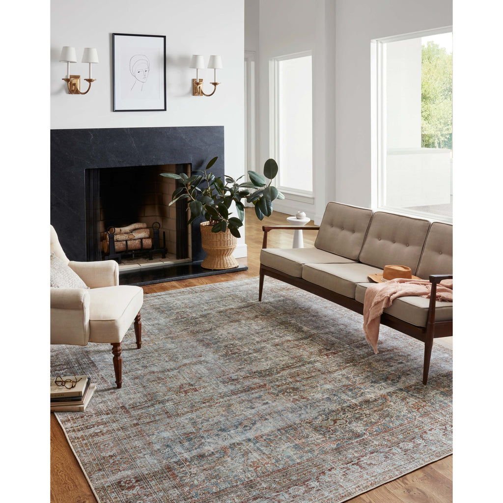 Jules Lagoon / Brick Rug | Chris Loves Julia x Loloi - Light House Co.