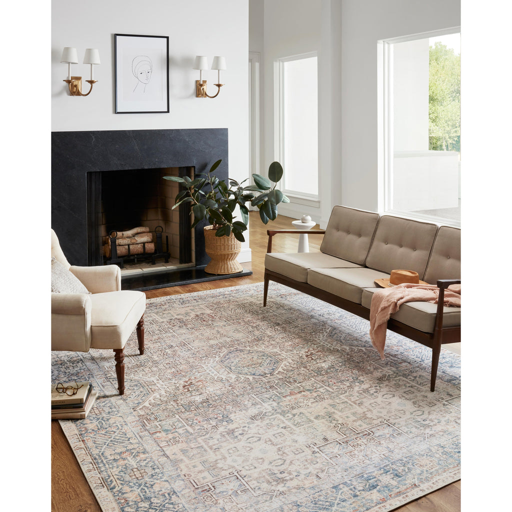 Jules Natural / Ocean Rug | Chris Loves Julia x Loloi - Light House Co.