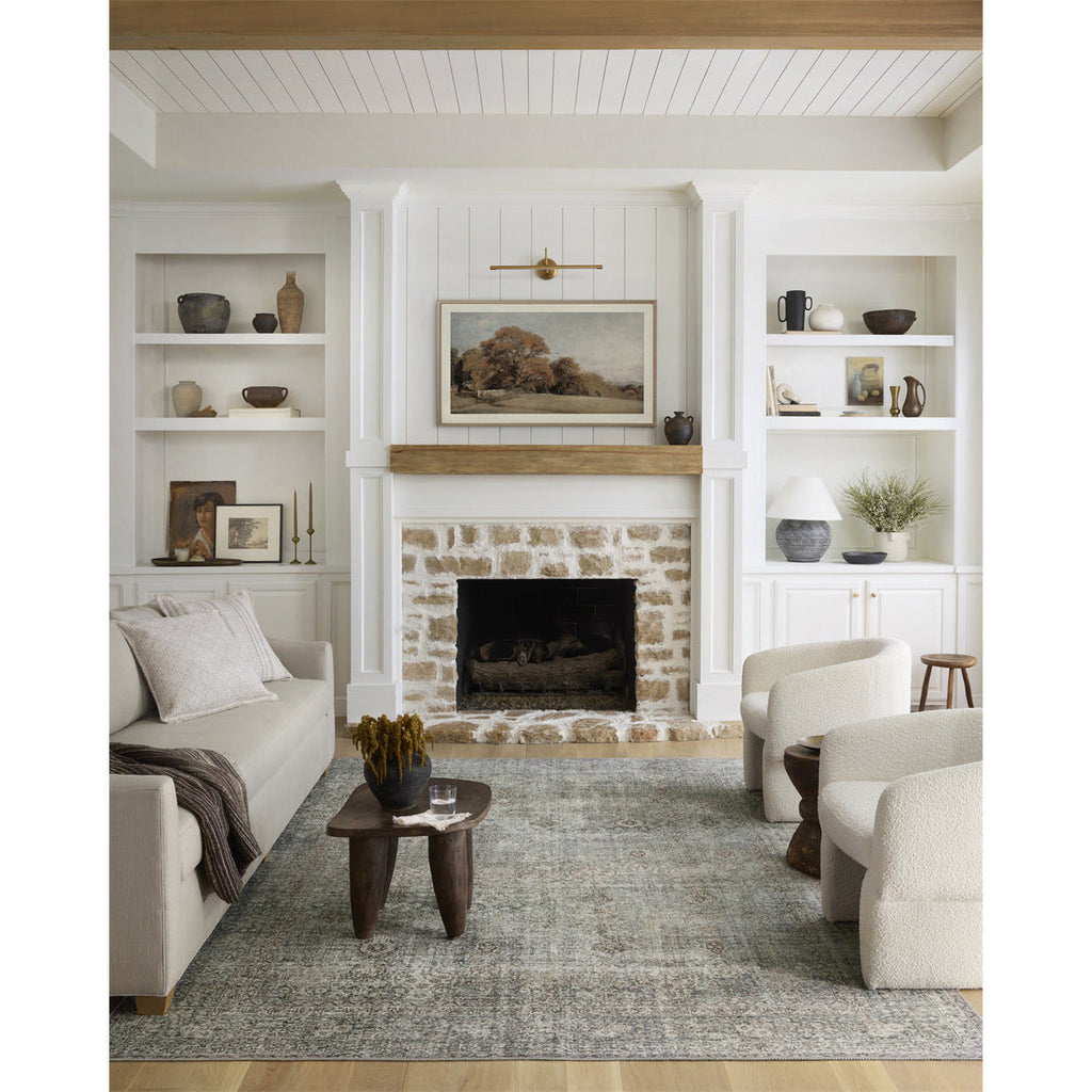 Jules Emerald / Antique Ivory Rug | Chris Loves Julia x Loloi - Light House Co.