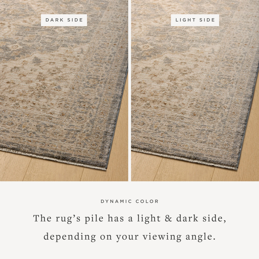 Junie Denim / Natural Rug | Magnolia Home by Joanna Gaines x Loloi - Light House Co.