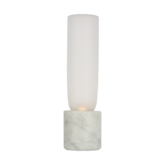 Clear Etched White Marble