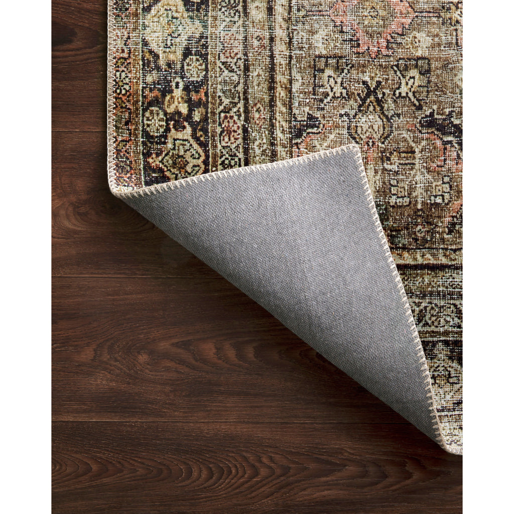 Layla Olive / Charcoal Rug - Light House Co.