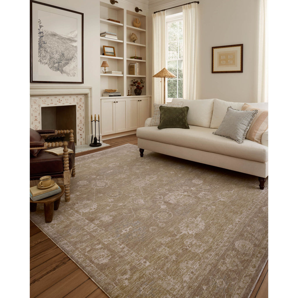Louisa Taupe / Gold Rug | Chris Loves Julia x Loloi - Light House Co.