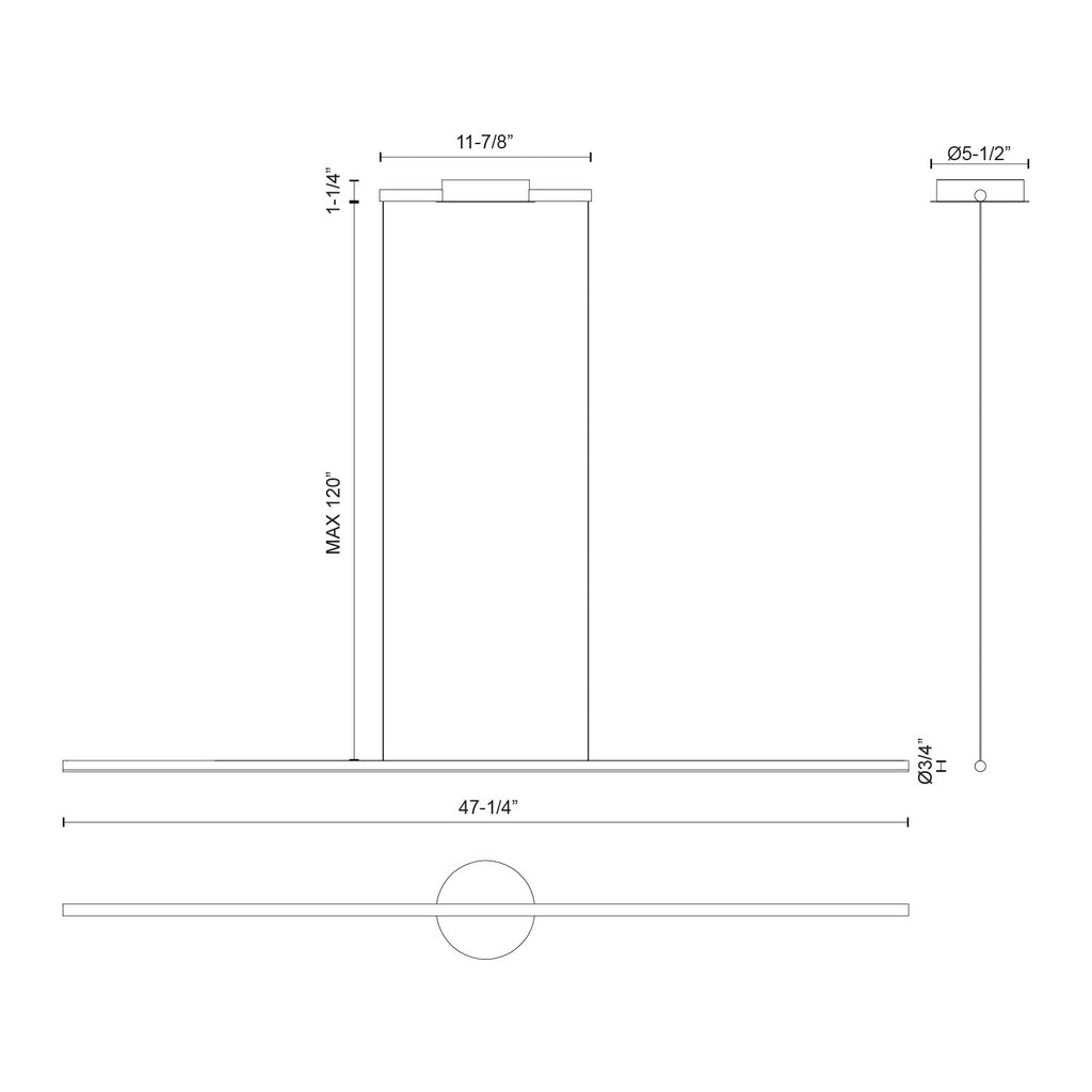 Chute Linear Pendant - Light House Co.