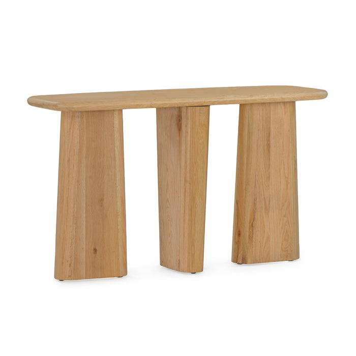 Laurel Solid White Oak Console Table – Natural - Light House Co.