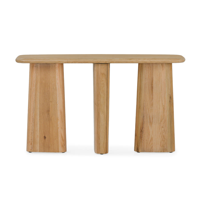 Laurel Solid White Oak Console Table – Natural - Light House Co.