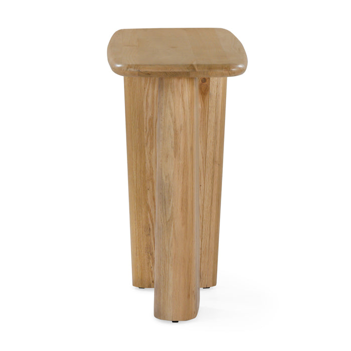Laurel Solid White Oak Console Table – Natural - Light House Co.