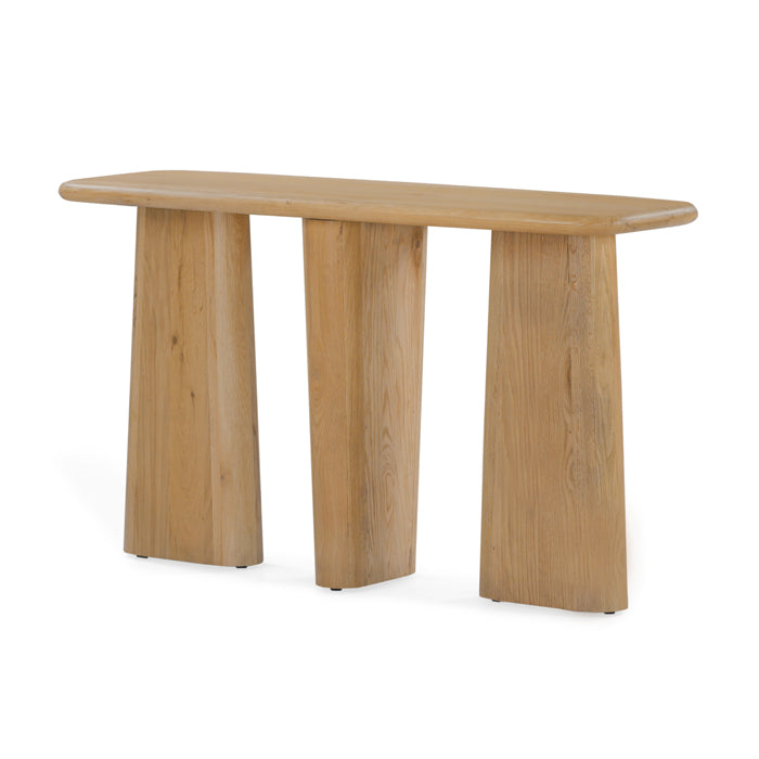 Laurel Solid White Oak Console Table – Natural - Light House Co.