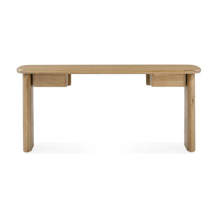Laurel Solid White Oak Desk 66" - Natural - Light House Co.