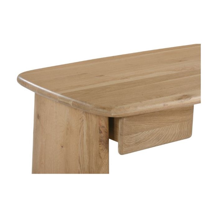 Laurel Solid White Oak Desk 66" - Natural - Light House Co.