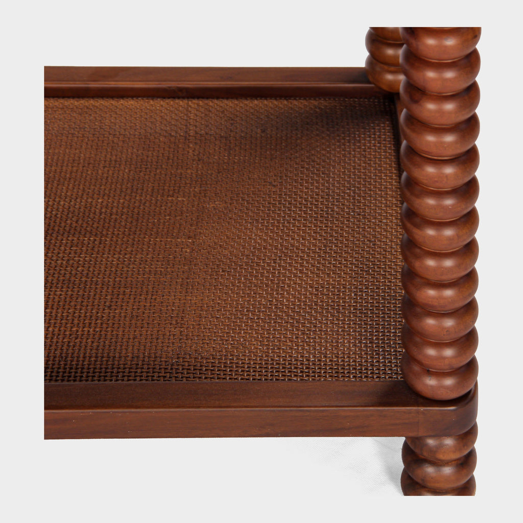 Twist Cane Solid Wood Side Table - Light House Co.